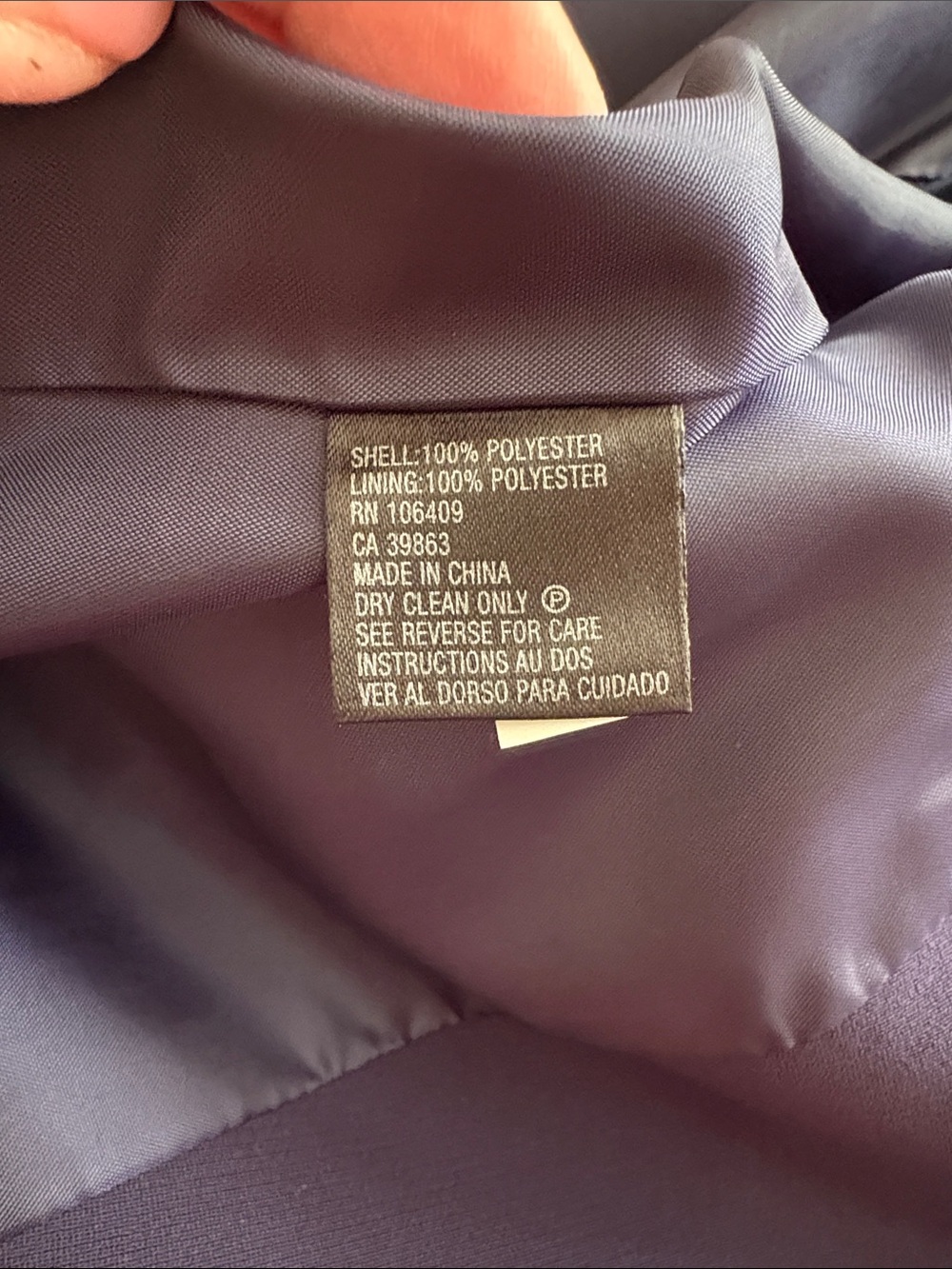 TAHARI Arthur S. Levine Indigo 3 Piece Suit - Picture 16 of 16